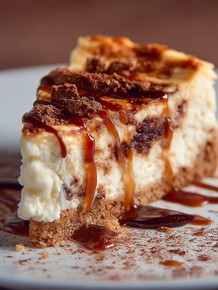 Zimtschnecken Käsekuchen mit Keksboden image 2