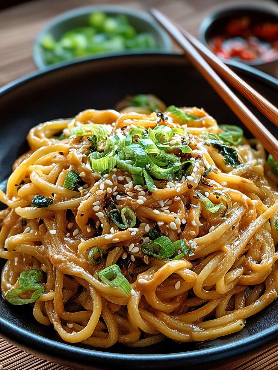 Chinesische Nudeln mit Erdnusssauce image 2