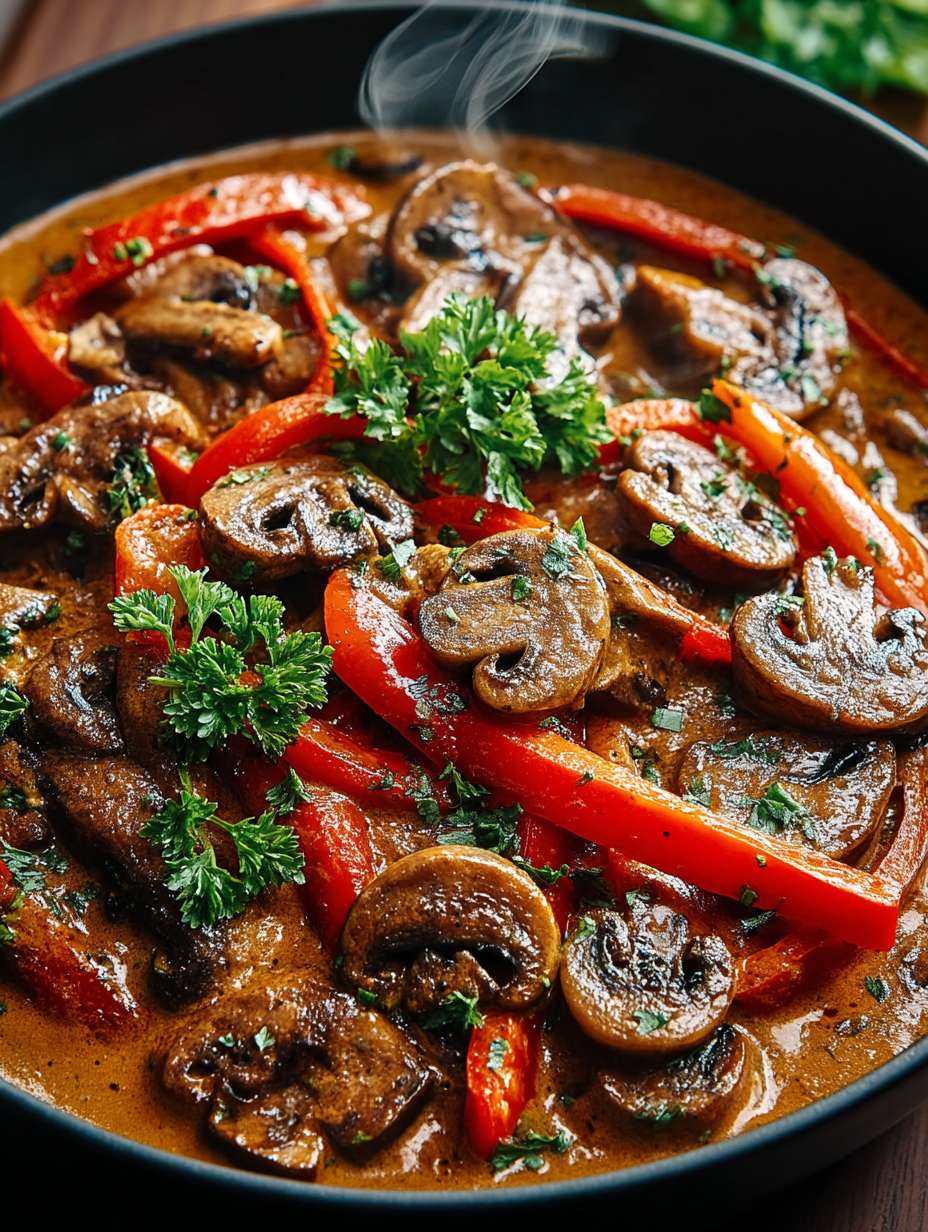 Feuriges Paprika-Geschnetzeltes mit Champignons image 2