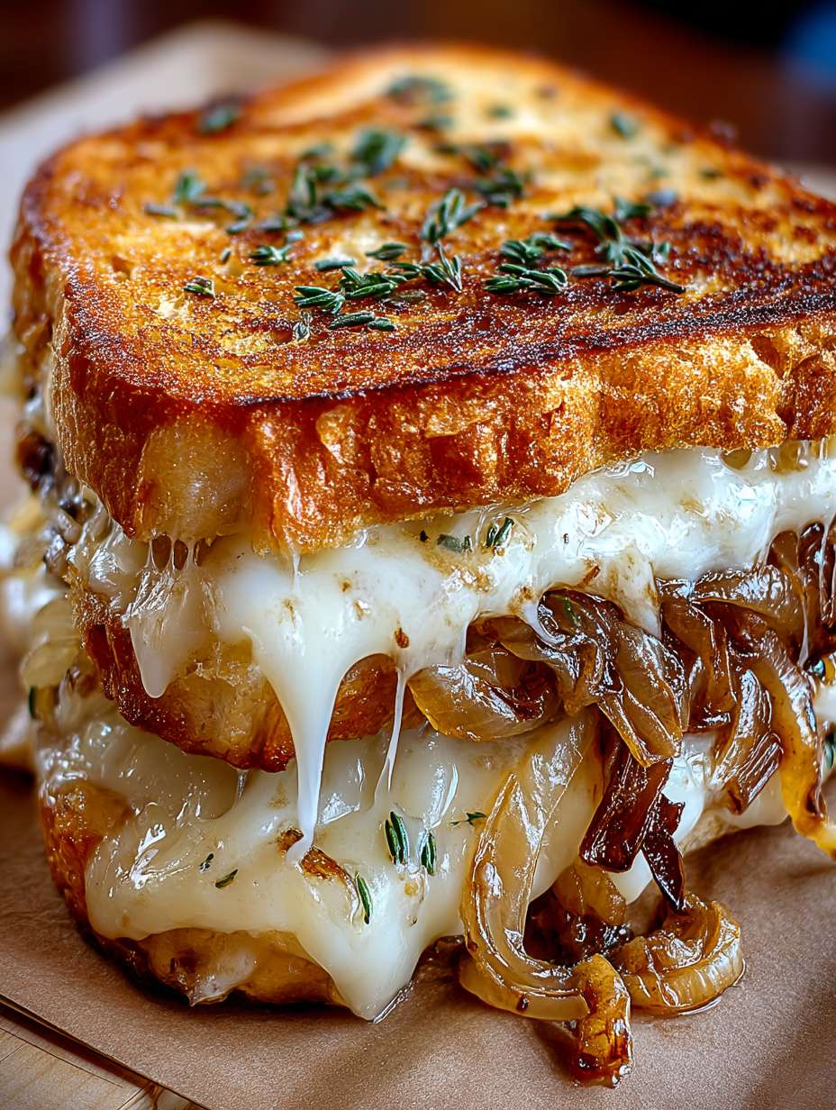 French Onion Grilled Cheese Sandwich image 2