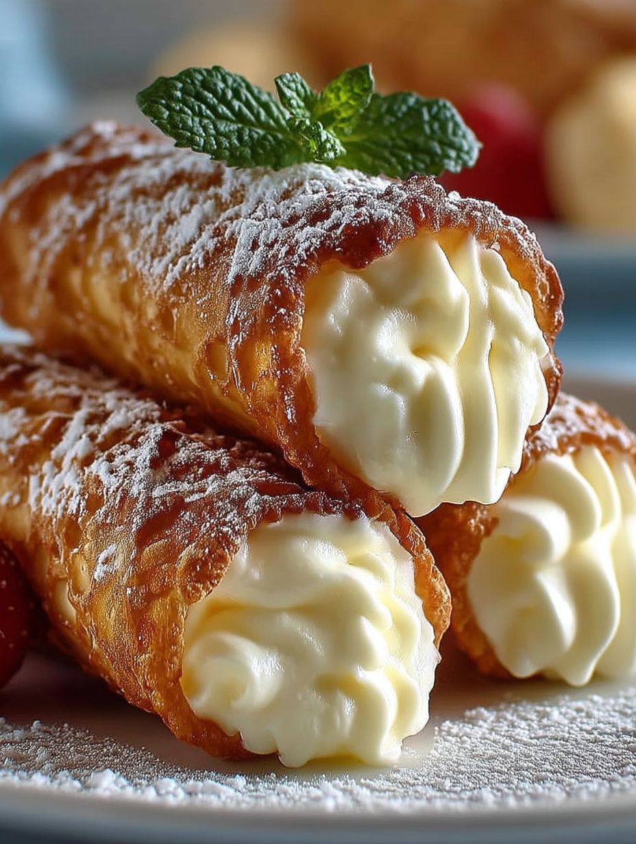 Leckere Cannoncini mit italienischer Creme selber machen image 2