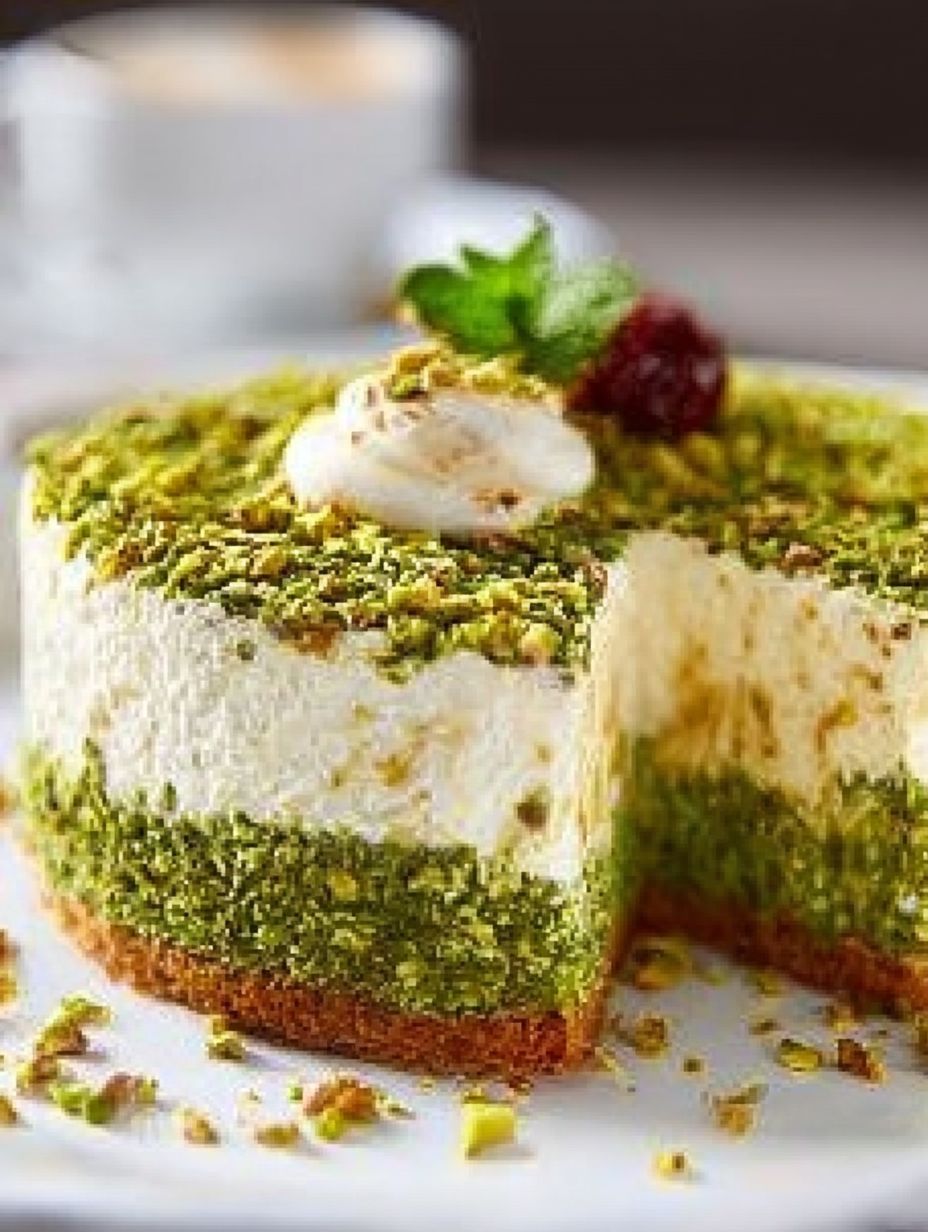 Low Carb Pistazien-Quarkkuchen ohne backen image 2