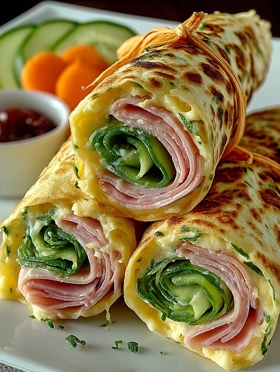 Philadelphia Wraps mit Kochschinken, Käse und Gurken – Frisch, lecker und voll im Geschmack! image 2
