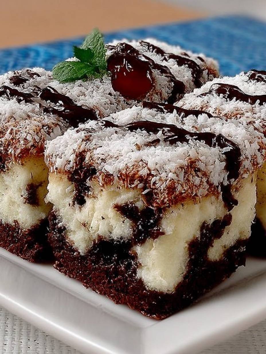 Schoko Kokos Duo Schnitten image 2