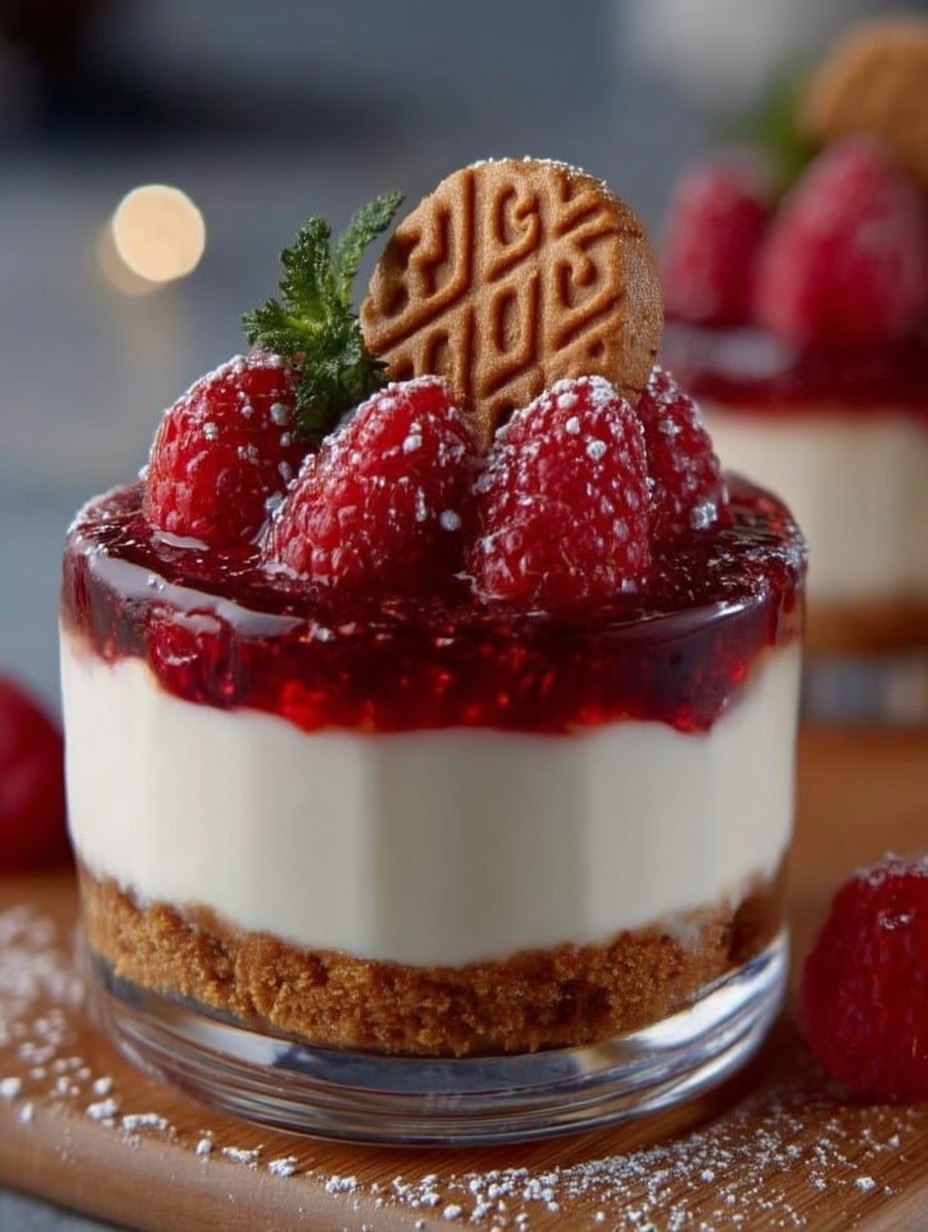 Spekulatius Dessert mit Himbeeren image 2