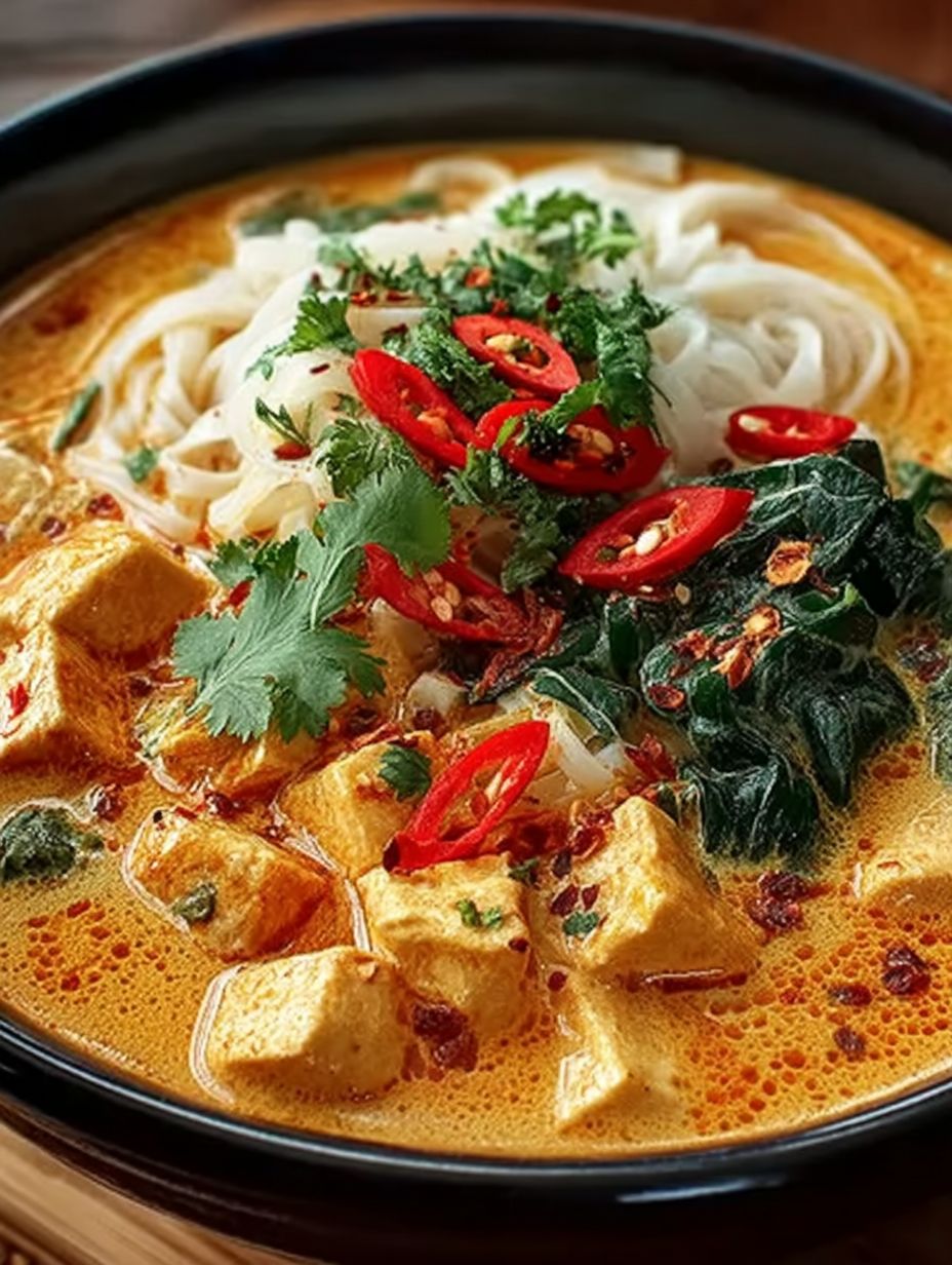 Thailändische Kokos-Curry-Nudelsuppe image 2