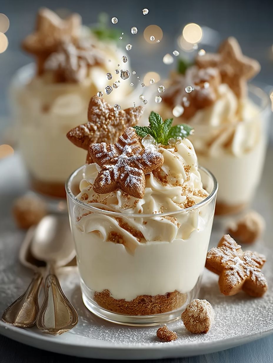 Weiße Lebkuchen-Mousse mit weißer Schokolade Rezept image 2