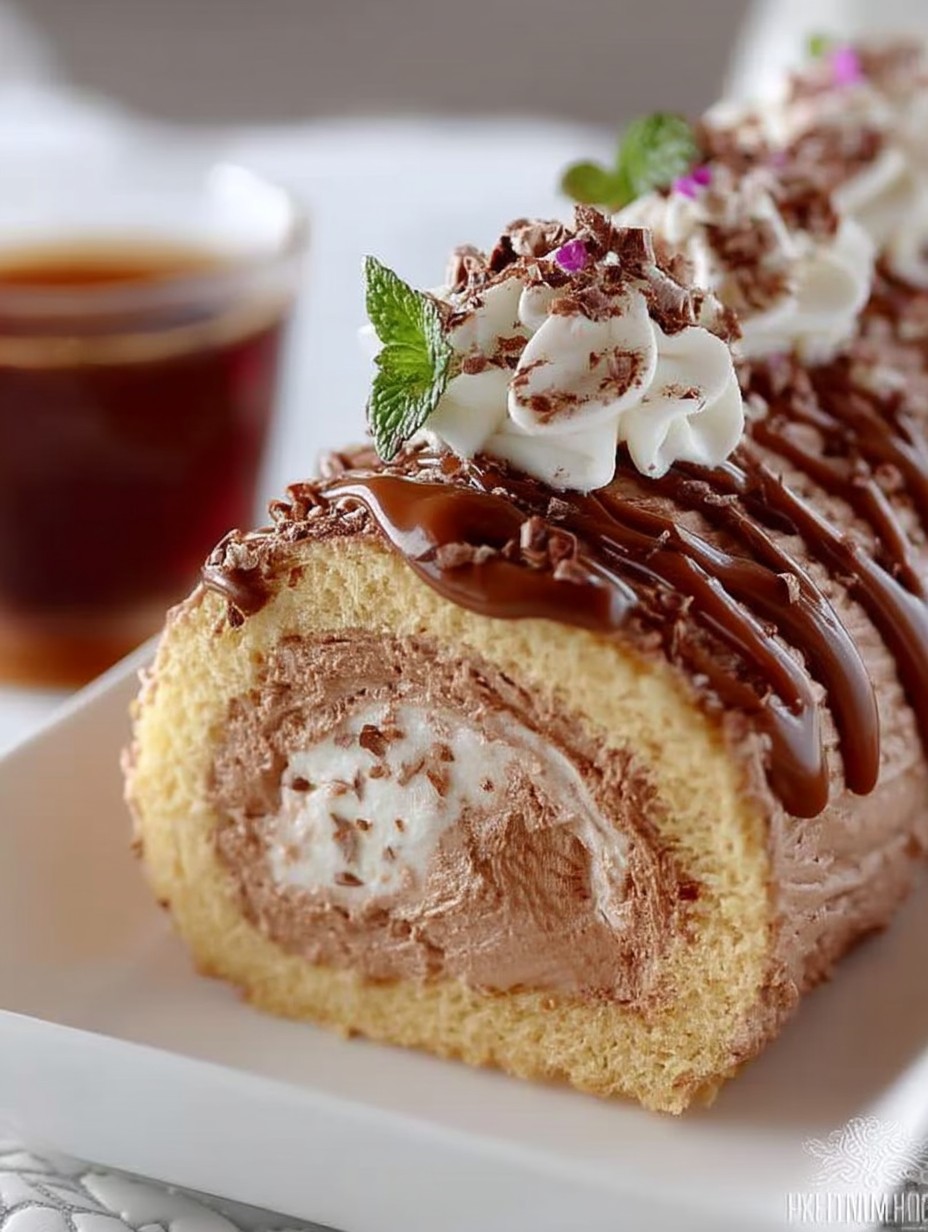 Cremige Nougatrolle mit fluffigem Biskuit image 2