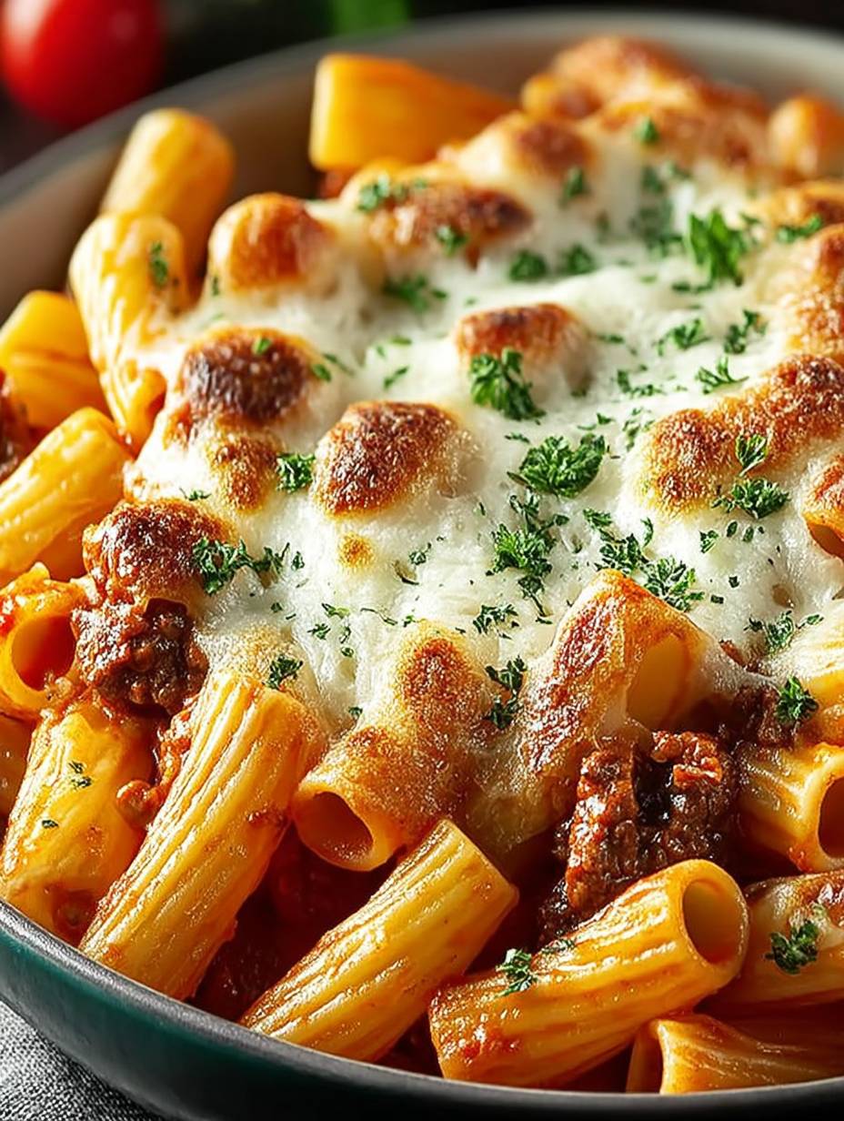 Einfache Hausgemachte Rigatoni al Forno image 2