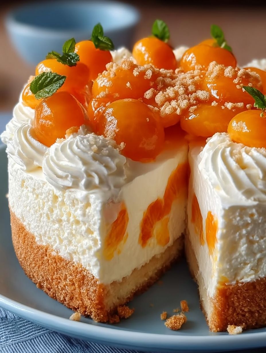 Fantakuchen mit Paradiescreme und Mandarinen image 2