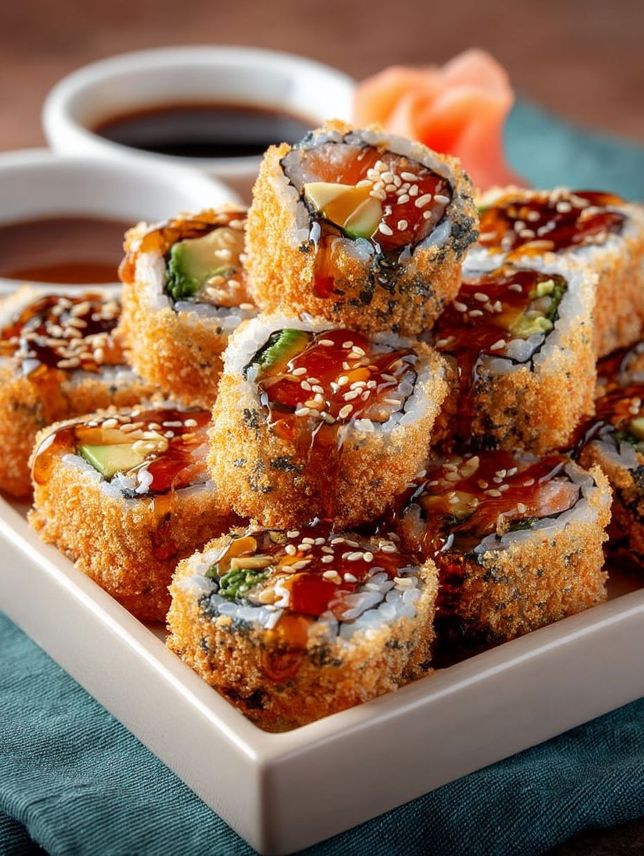 Gebackene Sushi-Rollen image 2