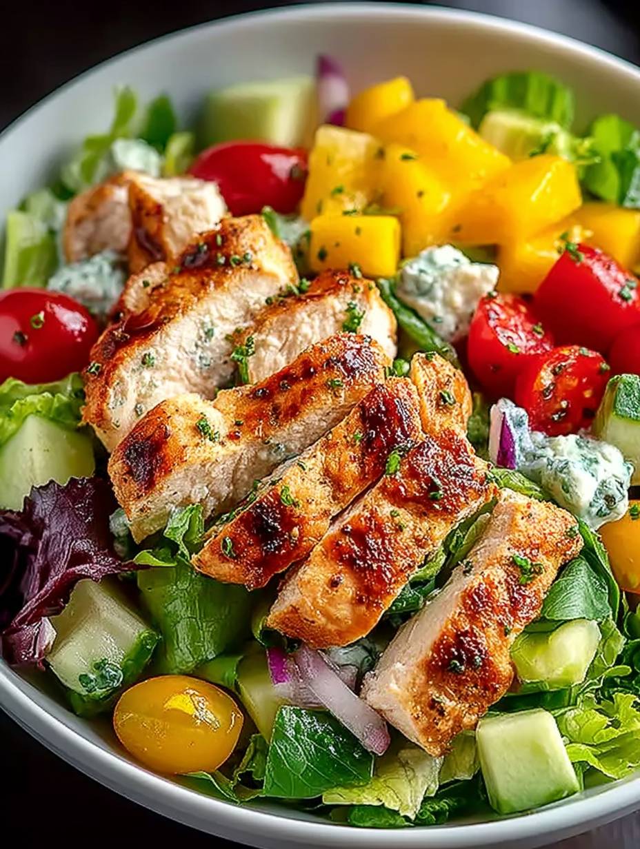 Gesunder Ranch Hähnchen Salat image 2