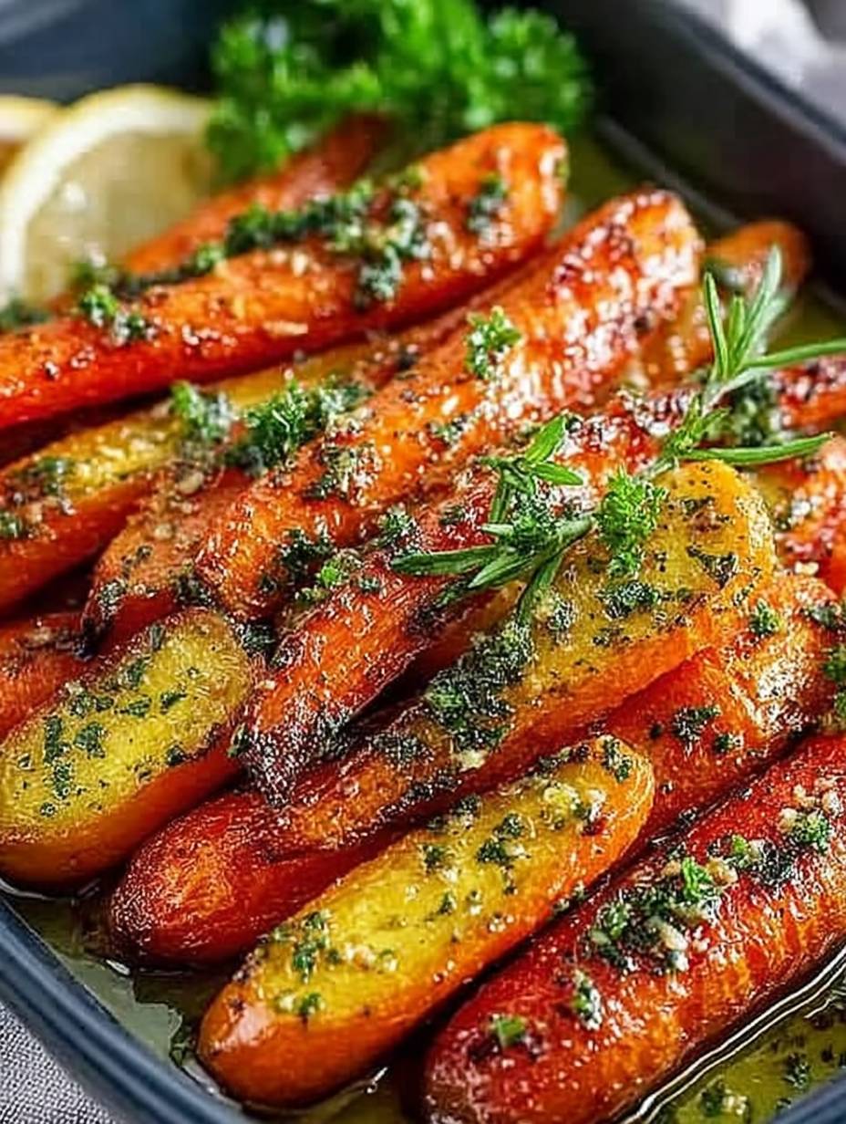 HONIG KNOBLAUCH BUTTER RÖSTKAROTTEN REZEPT image 2