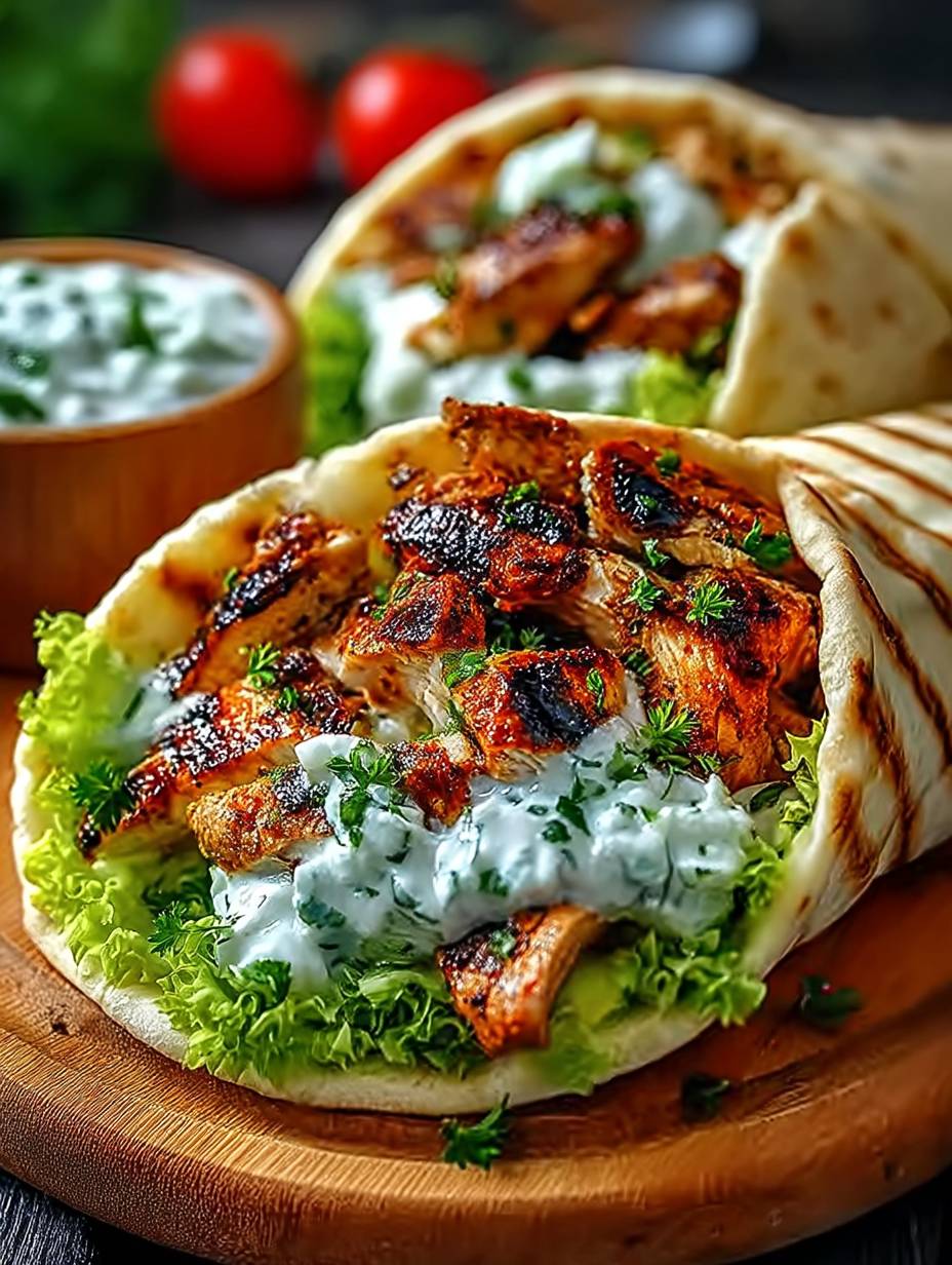 Hähnchen-Gyros mit Feta-Tzatziki image 2