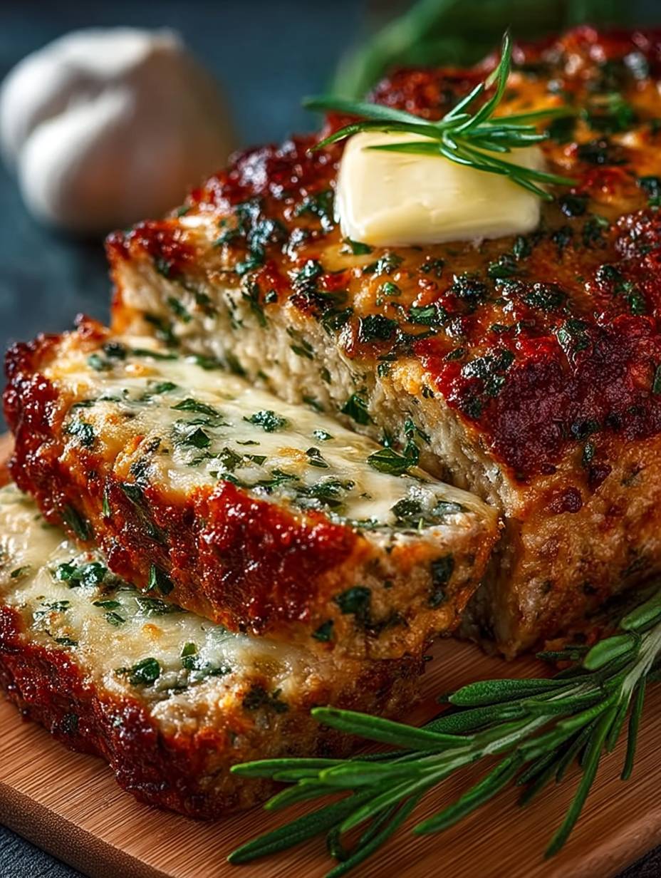 Knoblauch Parmesan Hähnchen Hackbraten image 2