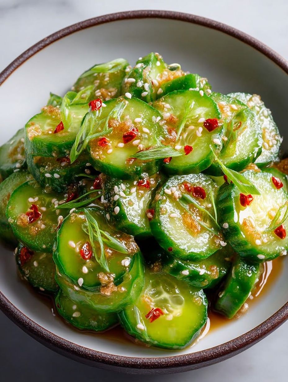 Koreanischer Gurkensalat asiatisch würzig image 2