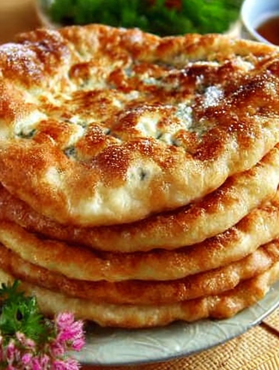 Mit Käse gefüllter schneller Langosch – kein Hefeteig, in nur 10 Minuten fertig image 2