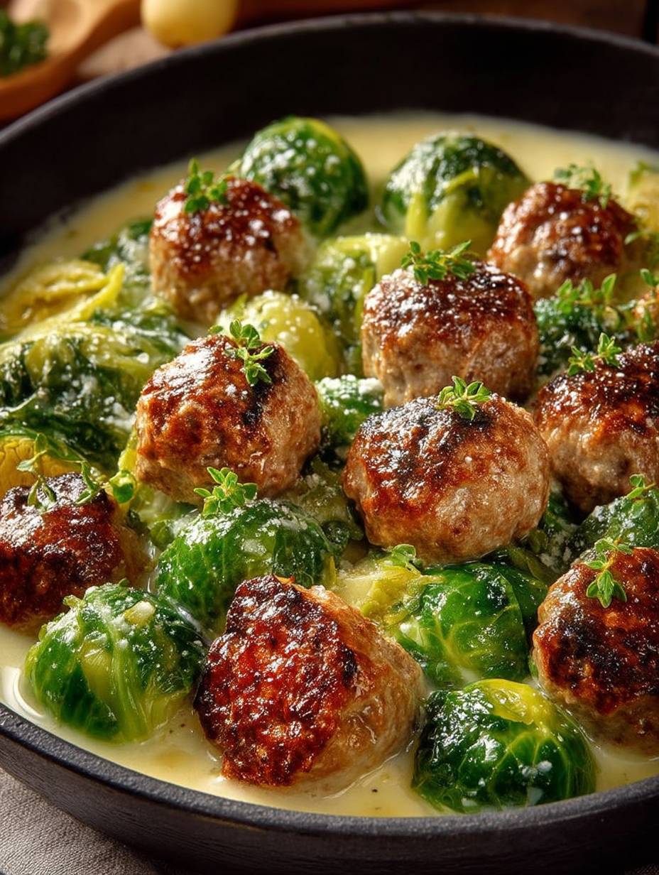 Rosenkohleintopf mit Hackbällchen image 2