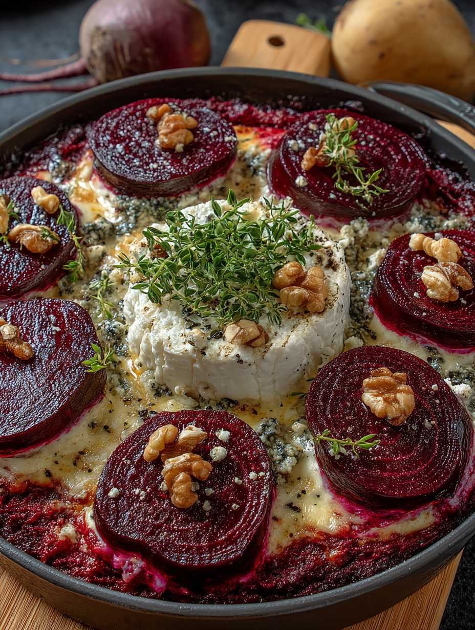 Rote-Bete-Gratin mit Ziegenkäse und lecker image 2