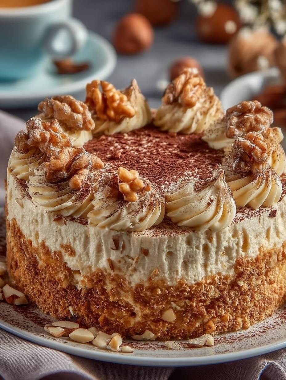 Sahnige Nusstorte mit 220 g Nüssen image 2