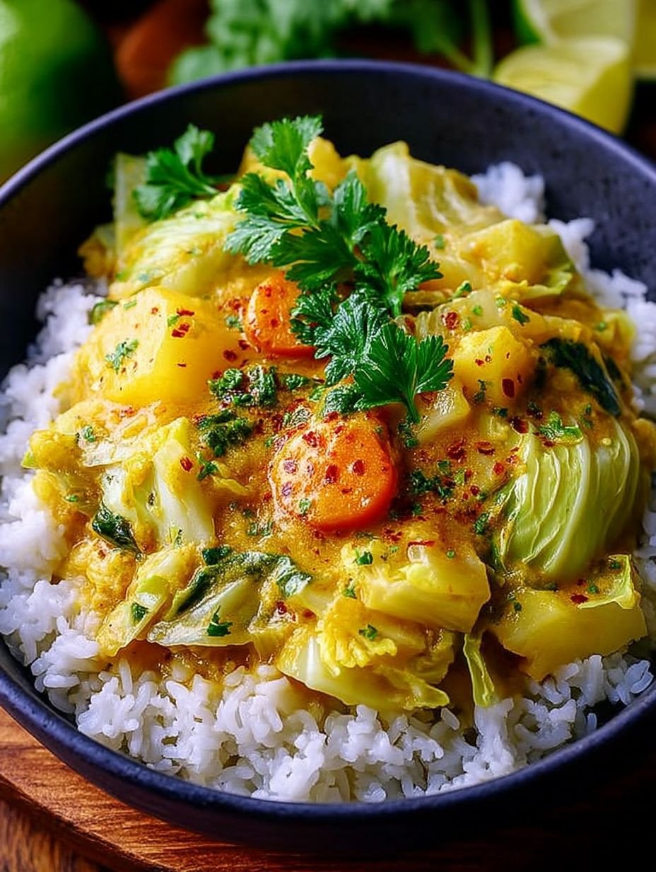 Spitzkohl Curry mit Kokosmilch image 2