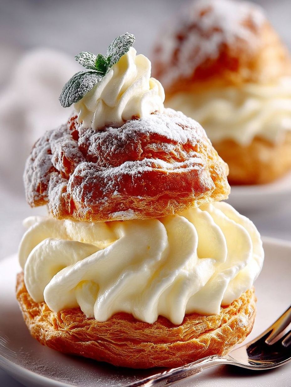 Windbeutel mit Vanillecreme-Sahne-Füllung image 2