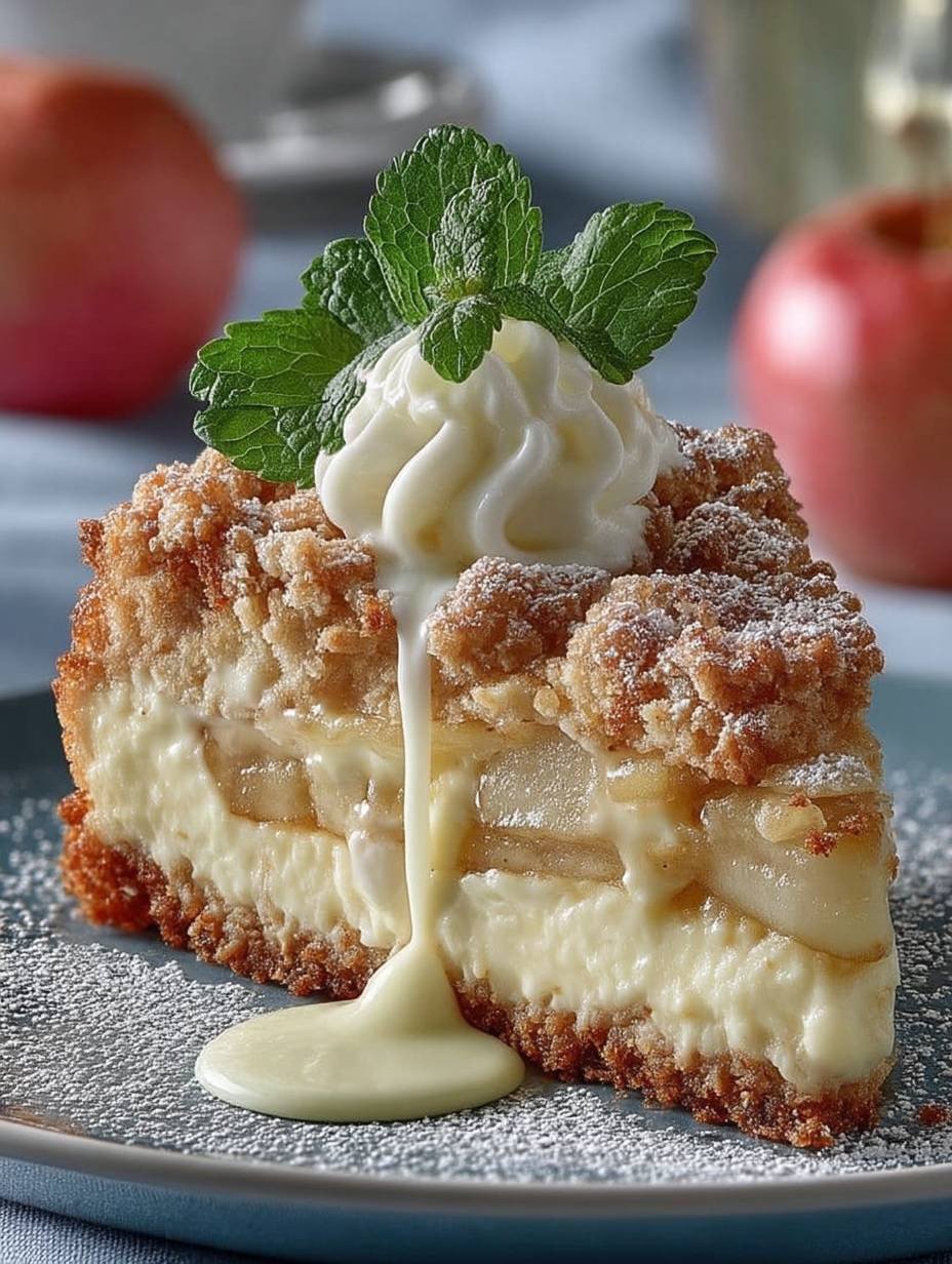 Apfel Pudding Kuchen image 2