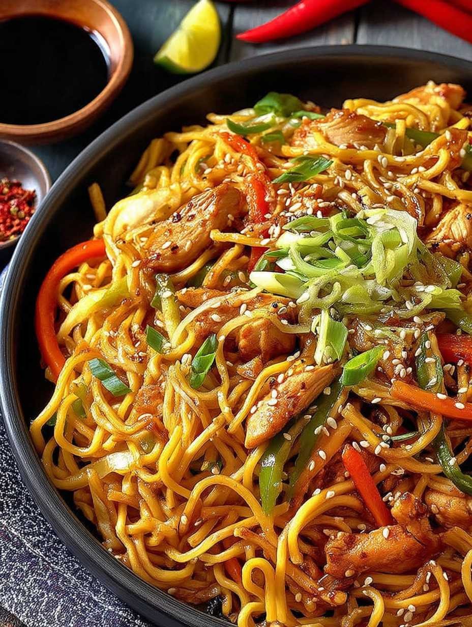 Asianudeln mit Hähnchen image 2