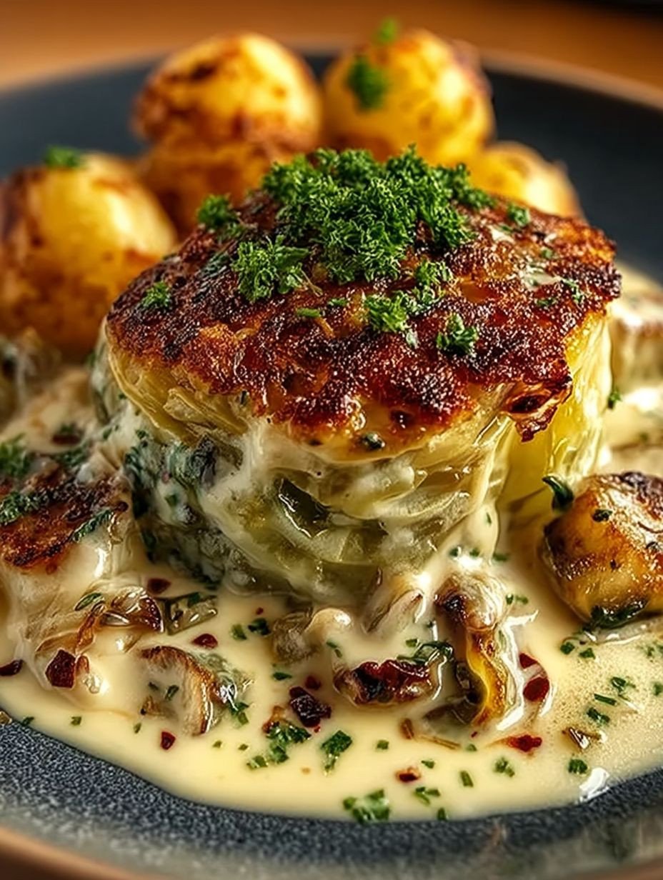 Gebackener Spitzkohl mit cremiger Sauce image 2