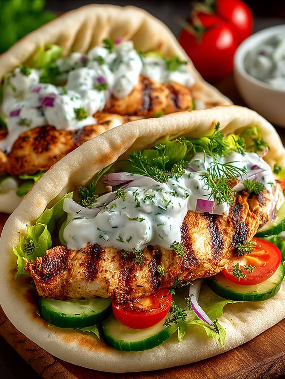 Griechische Hähnchen-Pitas image 2