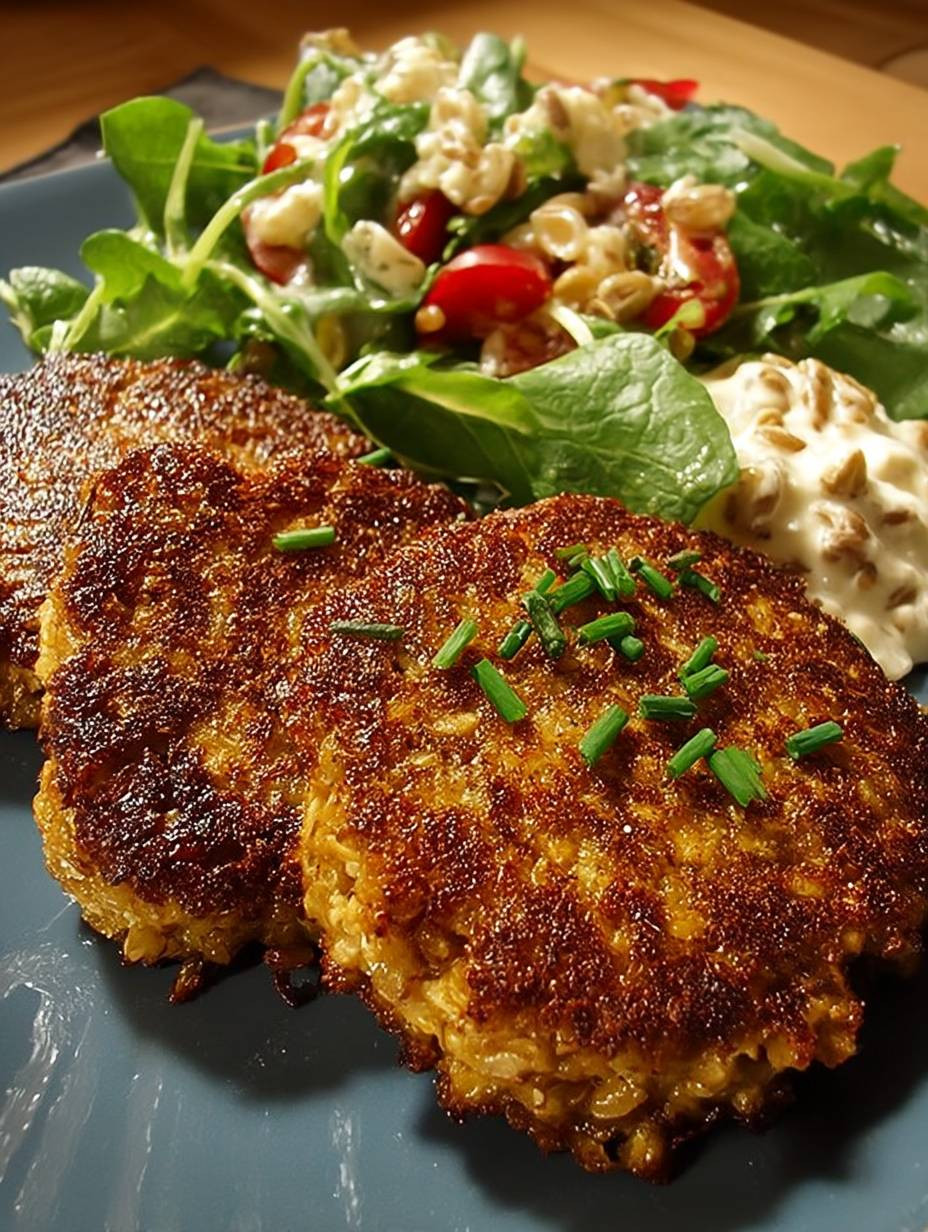 Haferflocken Käse Bratling image 2