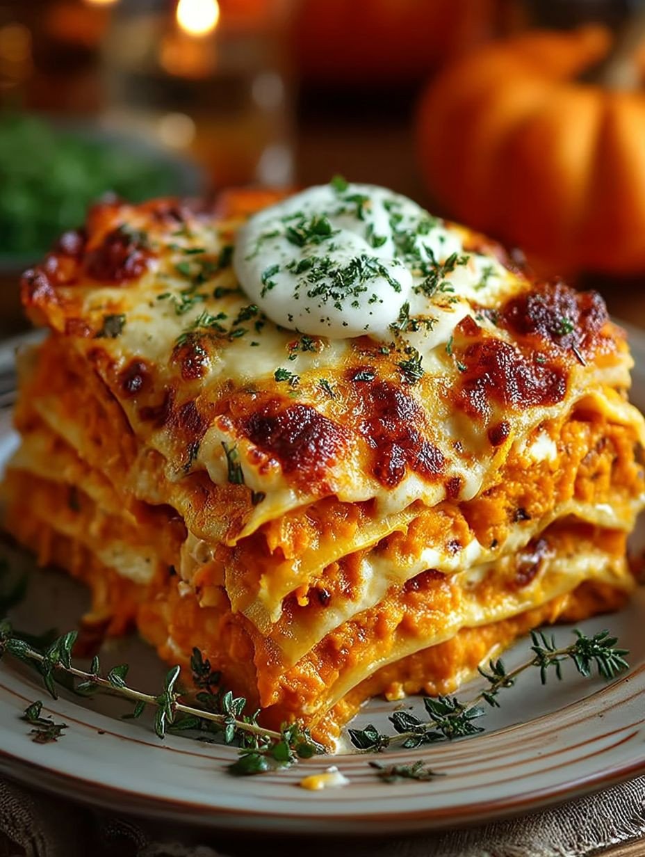 Himmlische Vegetarische Kürbis Lasagne image 2