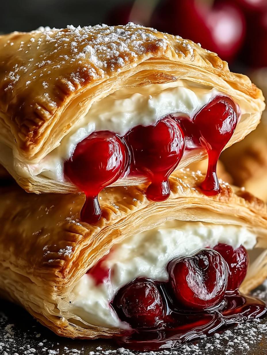 Kirschtaschen mit Frischkäsefüllung image 2