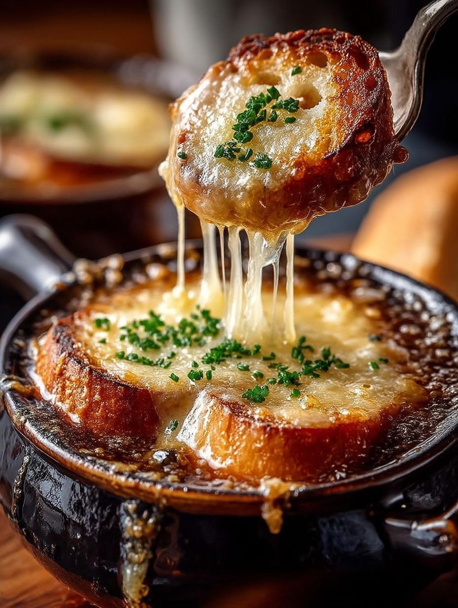 Klassische Französische Zwiebelsuppe image 2