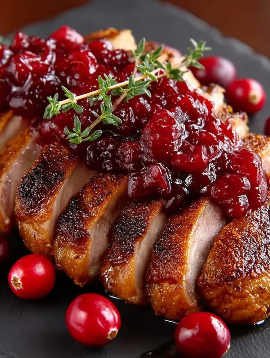 Knusprige Entenbrust mit Preiselbeersauce: Ein Fest für die Sinne! image 2