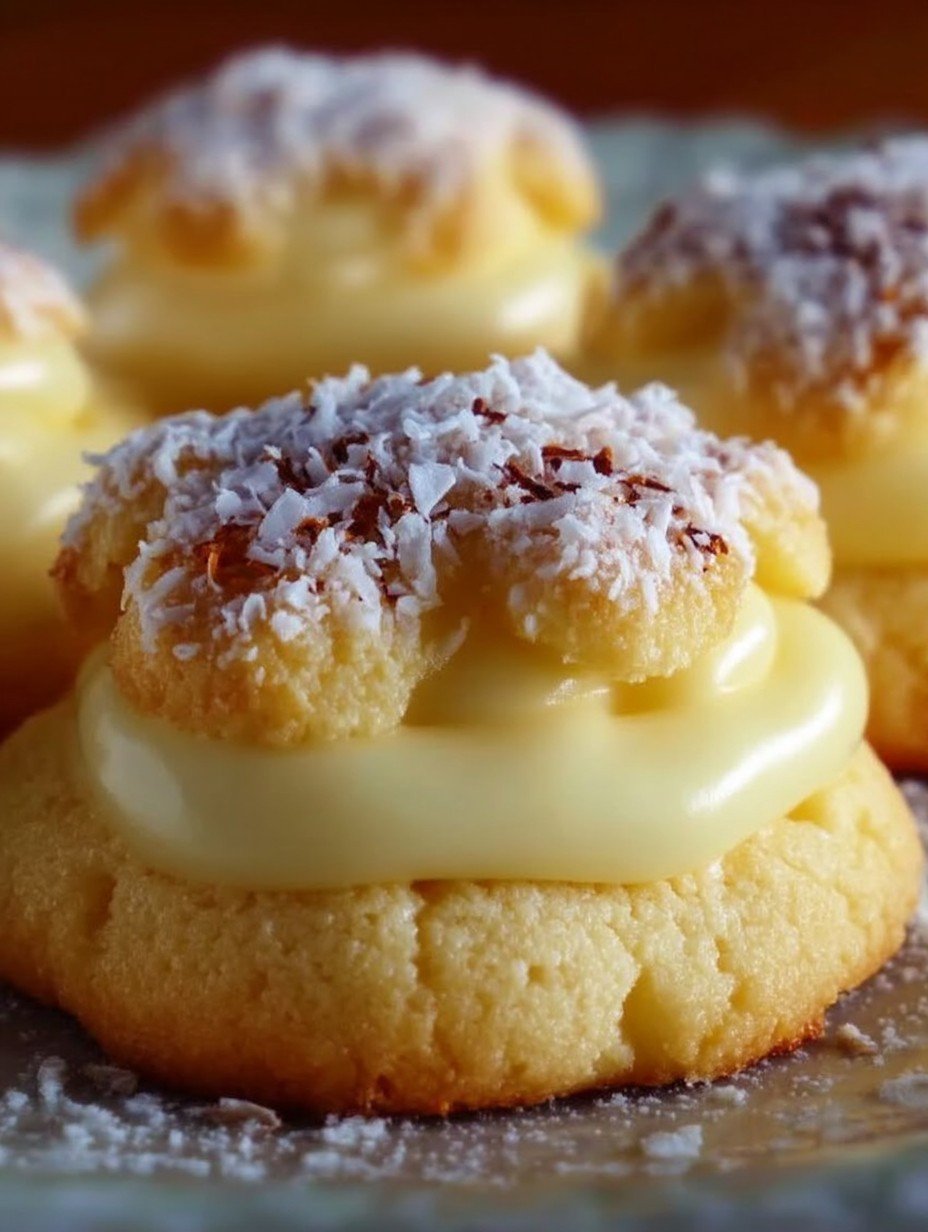 Kokosplätzchen mit weißer Schokoladen Füllung image 2