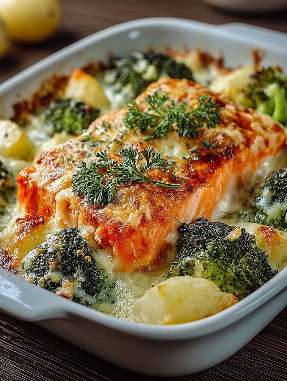 Lachs-Brokkoli-Gratin image 2