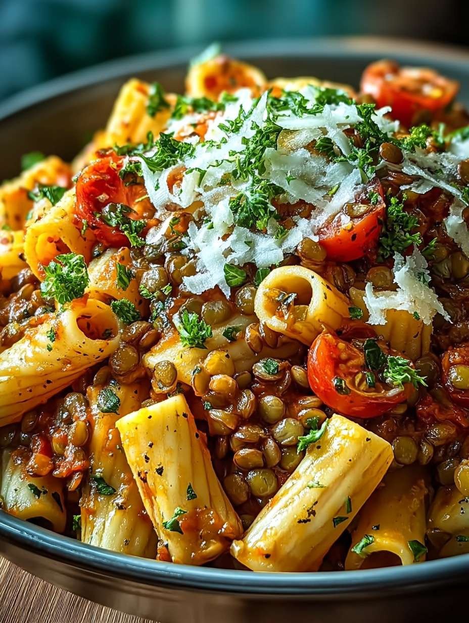 One Pot Pasta mit Linsen image 2