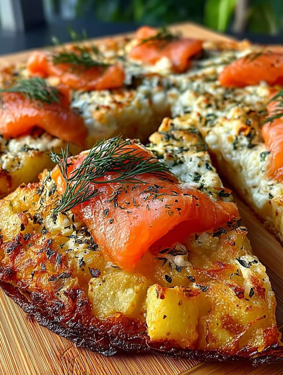 Rauchlachs Kartoffelpizza image 2