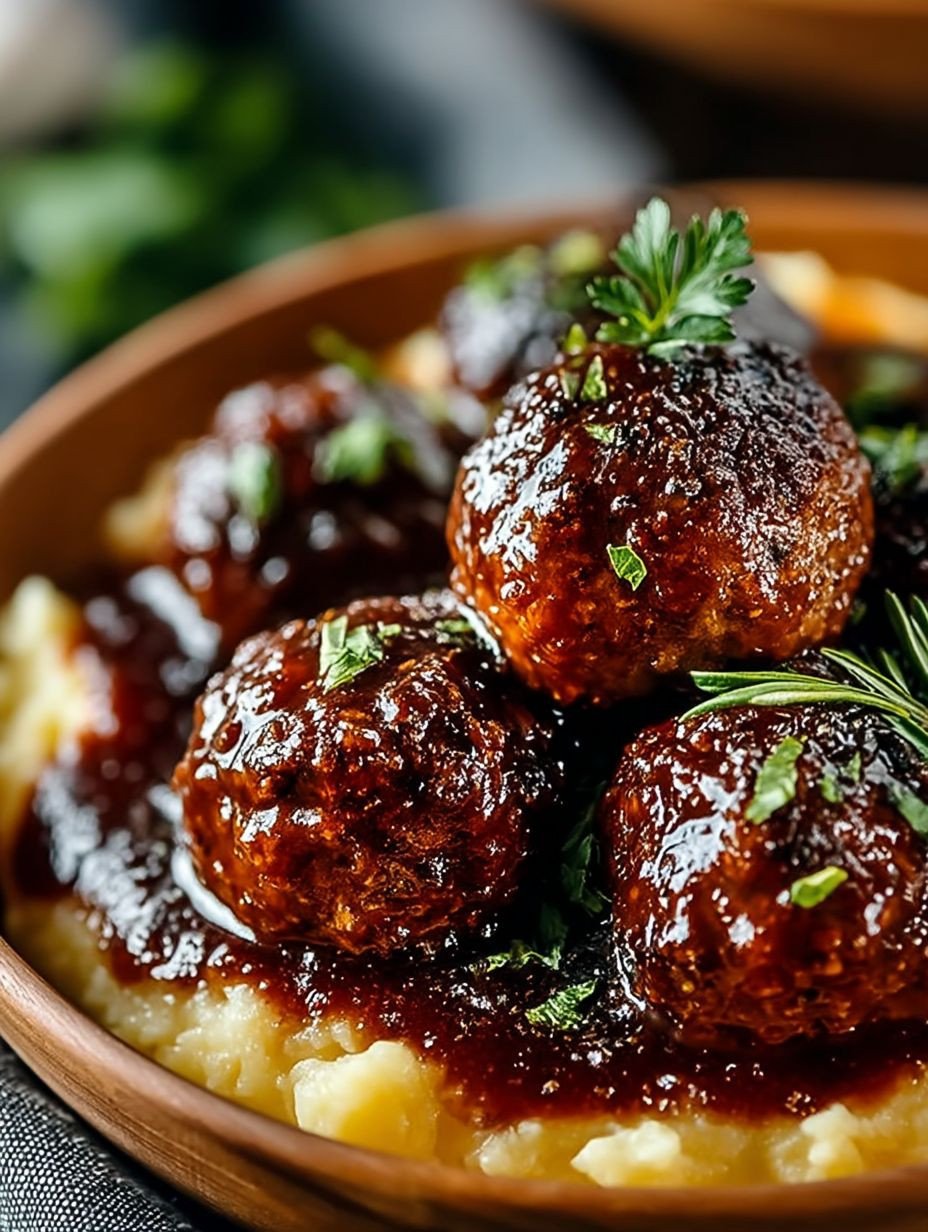Rotwein geschmorte Fleischbällchen image 2