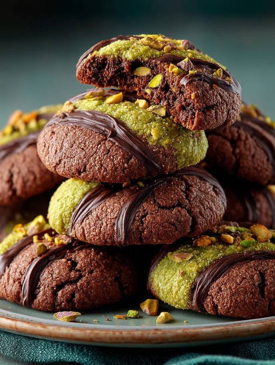 Saftige Schoko-Pistazien-Kekse image 2