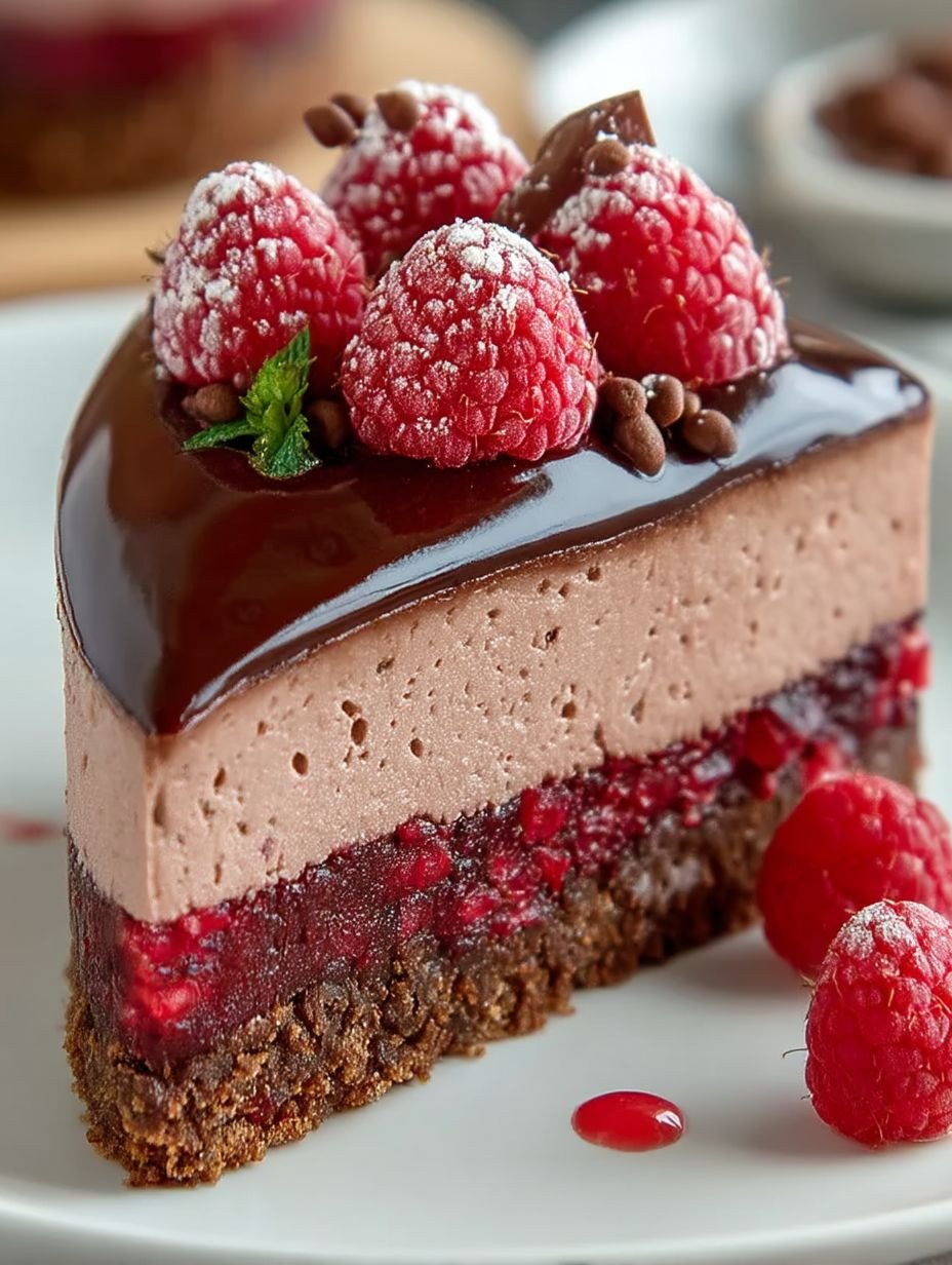 Schokoladen Himbeer Mousse Torte image 2