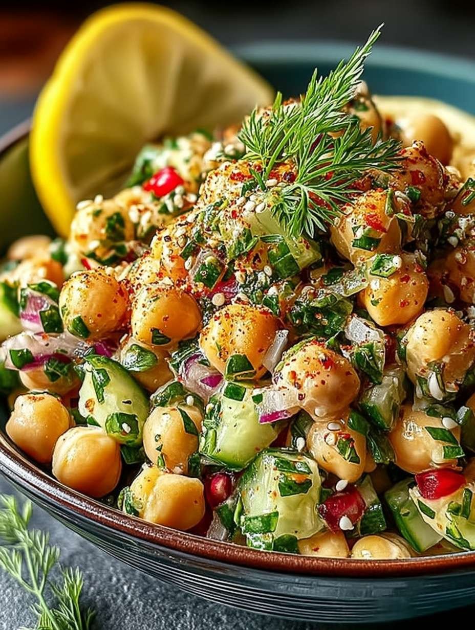 Tahini-Zitronen Kichererbsen-Salat image 2