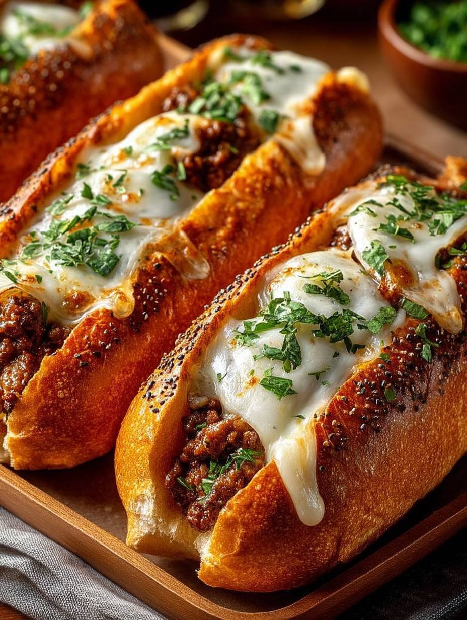 Überbackene Hackfleisch-Baguettes image 2