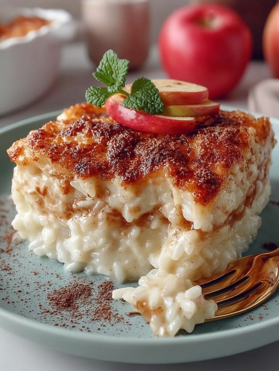 Apfel-Milchreisauflauf -Einfach & Gesund image 2