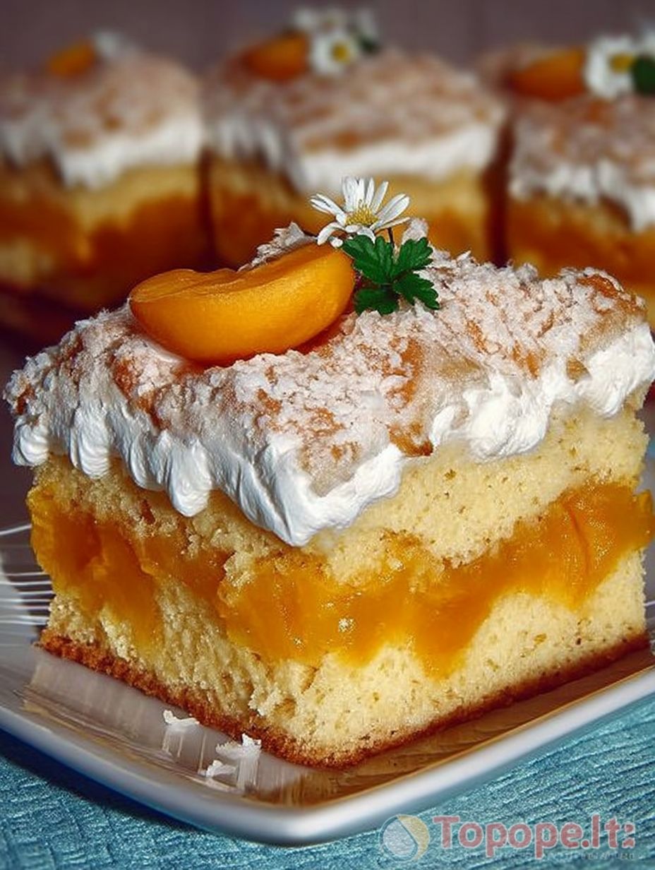 Aprikosenkuchen mit Kokosbaiser image 2