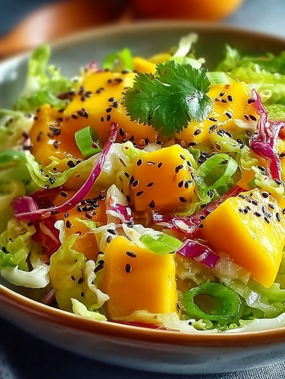 Asiatischer Sapitzkohl-Mango-Salat image 2