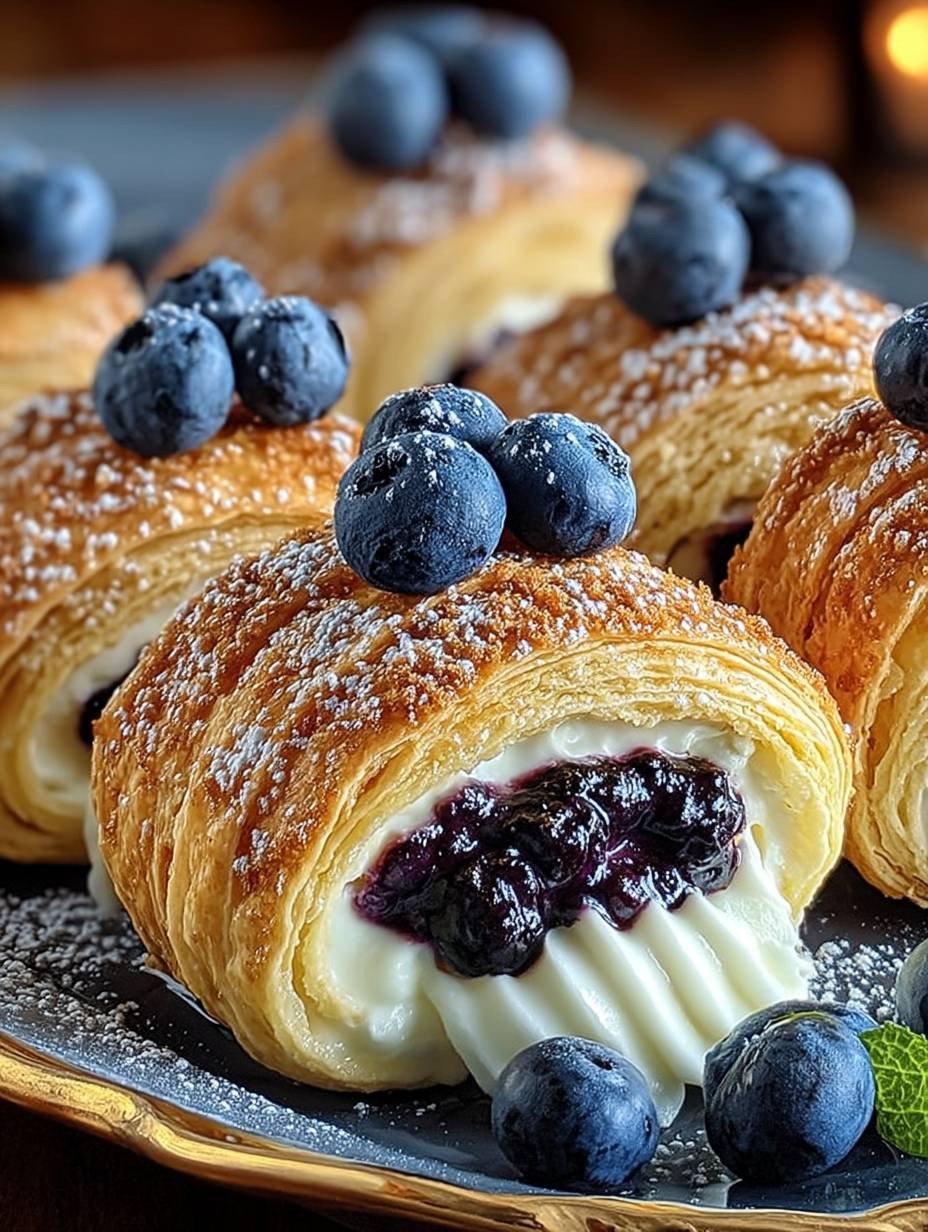 Blaubeer-Cheesecake-Rollen genießen image 2