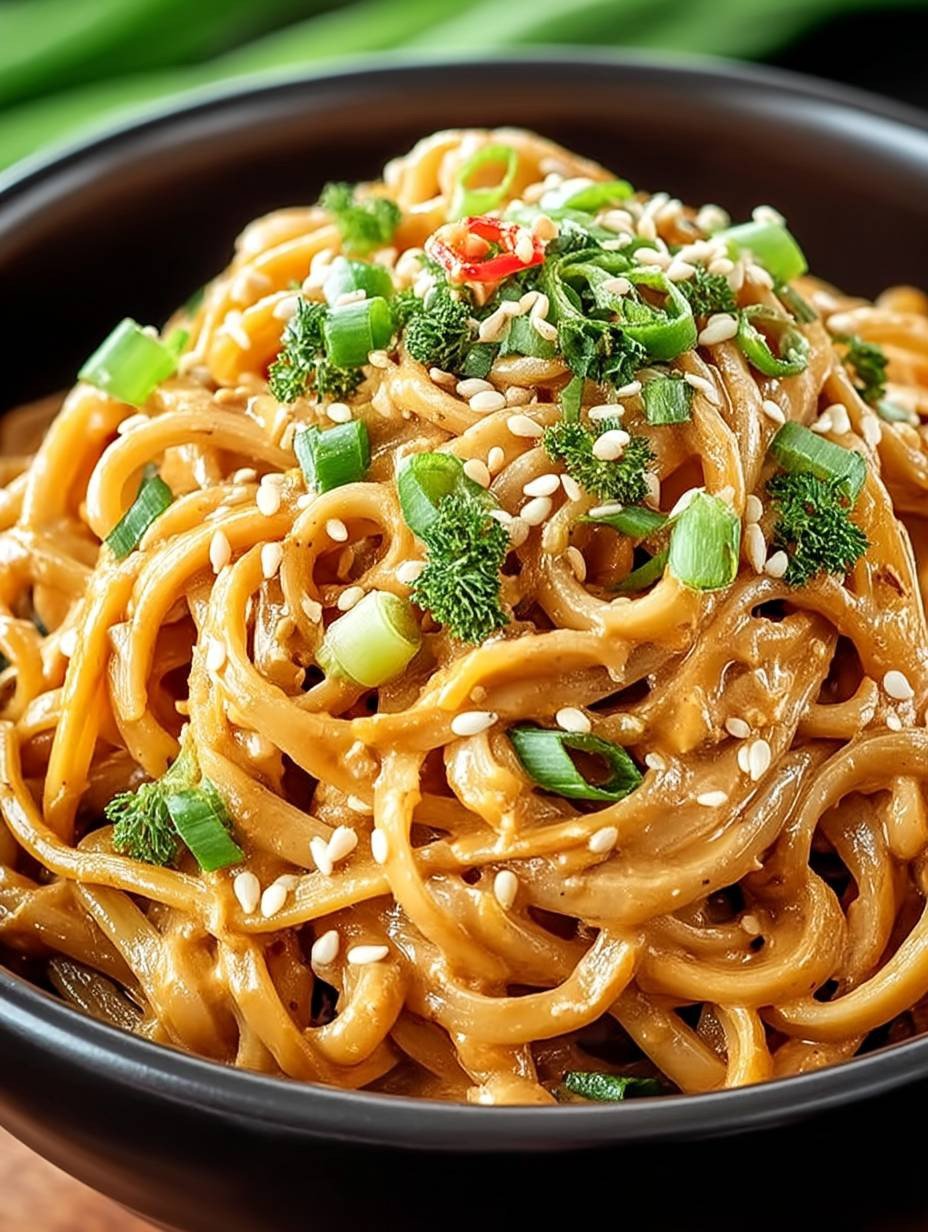 Cremige Thai Erdnussnudeln image 2