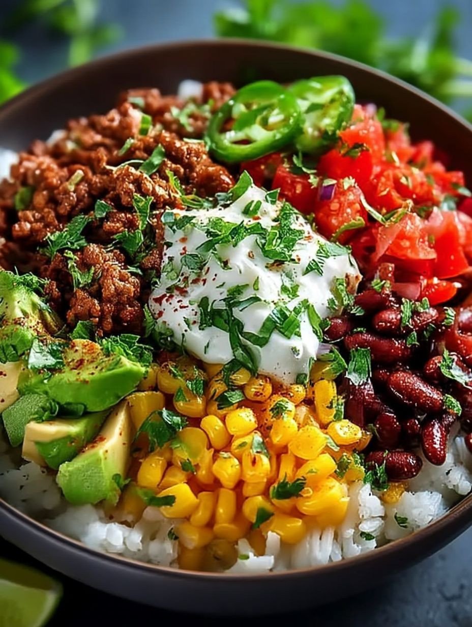 Einfache Hackfleisch-Burrito-Bowl image 2